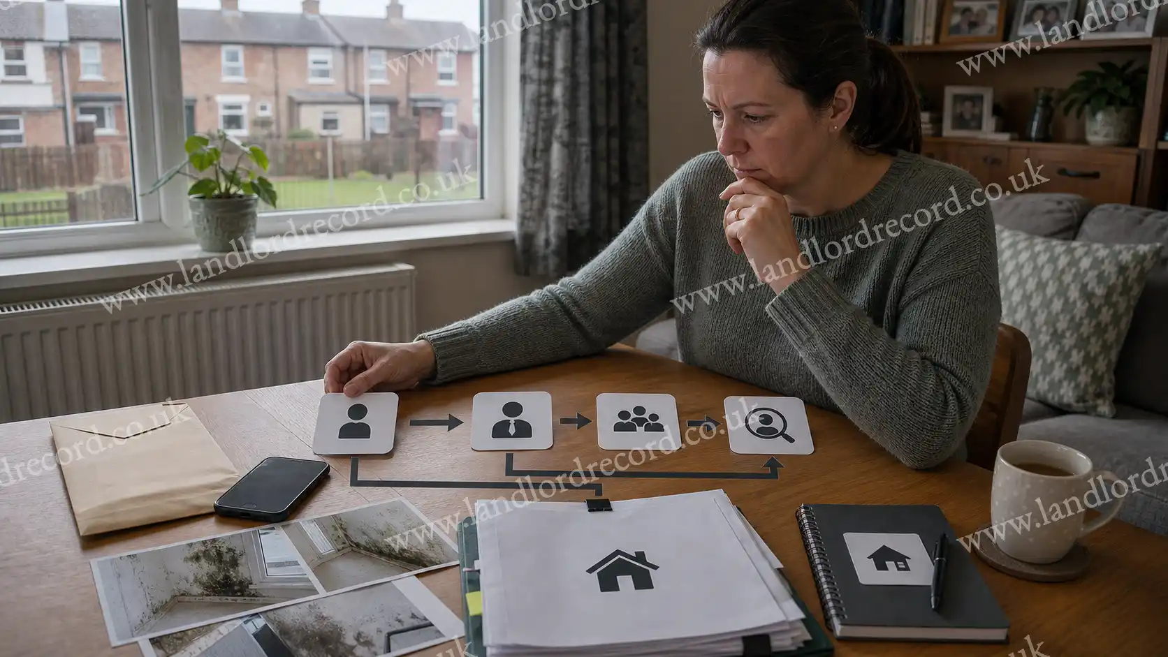 Resident mapping direct and MP referral routes to the Housing Ombudsman.