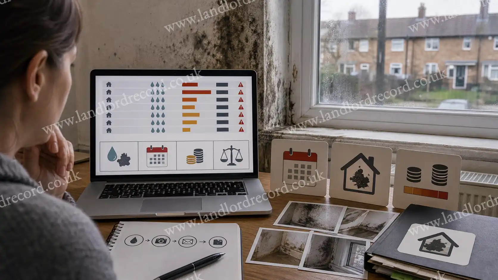 Damp and mould landlord ranking dashboard beside home-condition evidence.